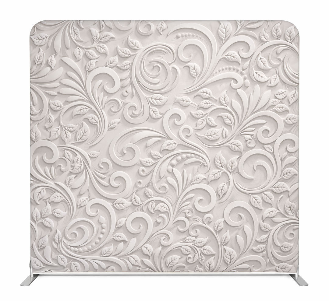 Elegante Barockmuster auf hellem Hintergrund 