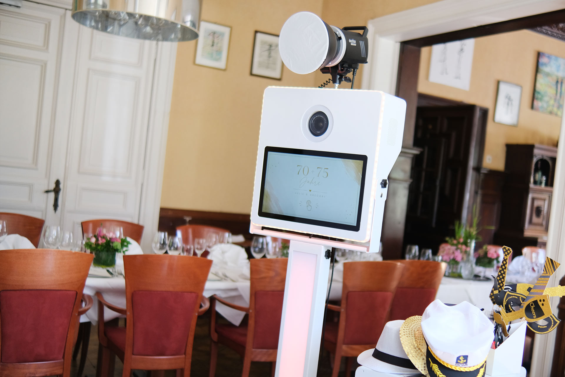 Fotobox in einer Villa